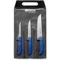 Dick set de couteaux Ergogrip 3 pièces, Argent,bleu : Cuisine et Maison