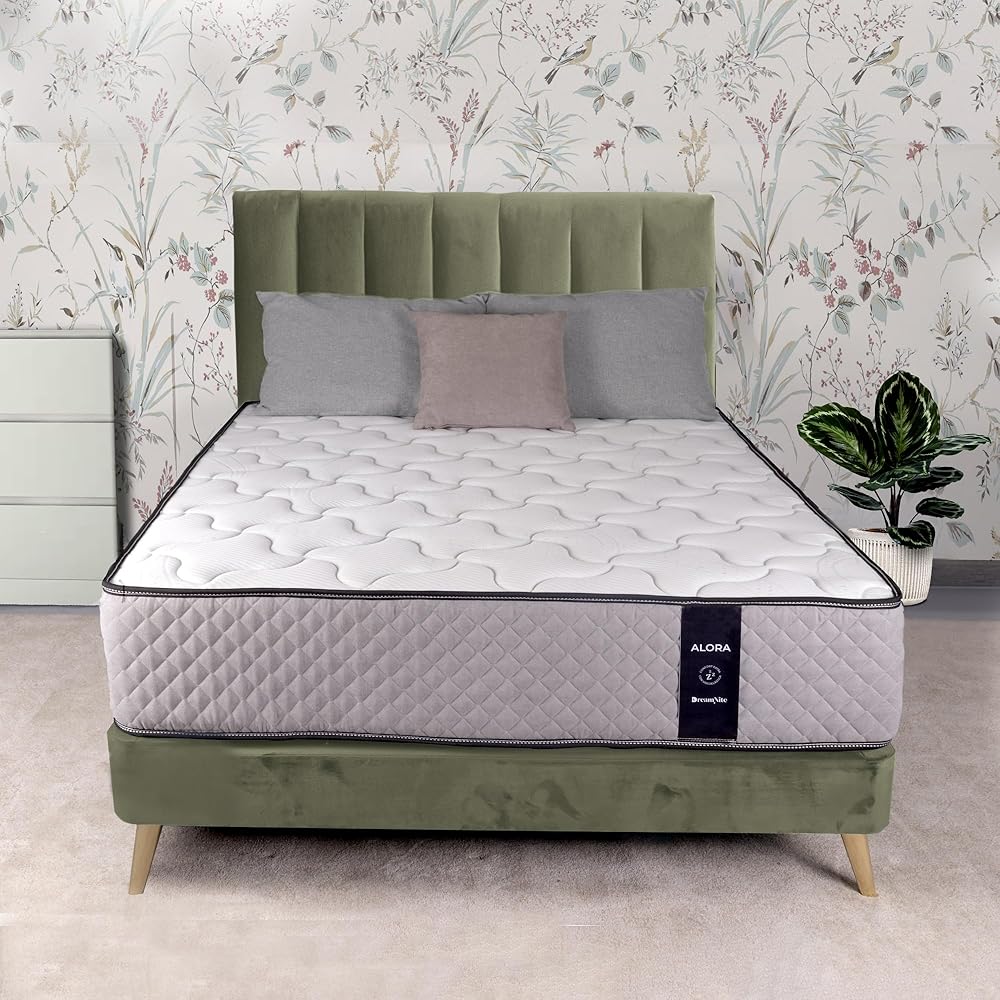 DreamNite Alora Matelas à Mémoire de Forme 140x190 cm | Matelas Réversible, Respirant, Ergonomique et Confortable, Idéal pour Un Usage Quotidien, Fabriqué en Espagne, Fermeté Élevée, Hauteur 30 cm : Cuisine et Maison