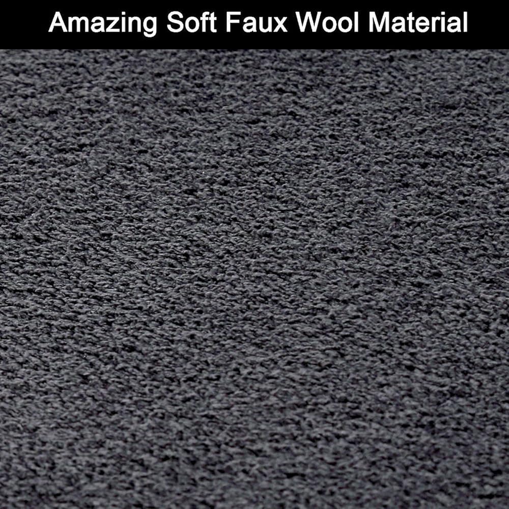 RTBQJ-AT Tapis en microfibre moelleuse et lavable pour salon et chambre à coucher - Gris uni - Taille XL - 200 x 300 cm : Cuisine et Maison