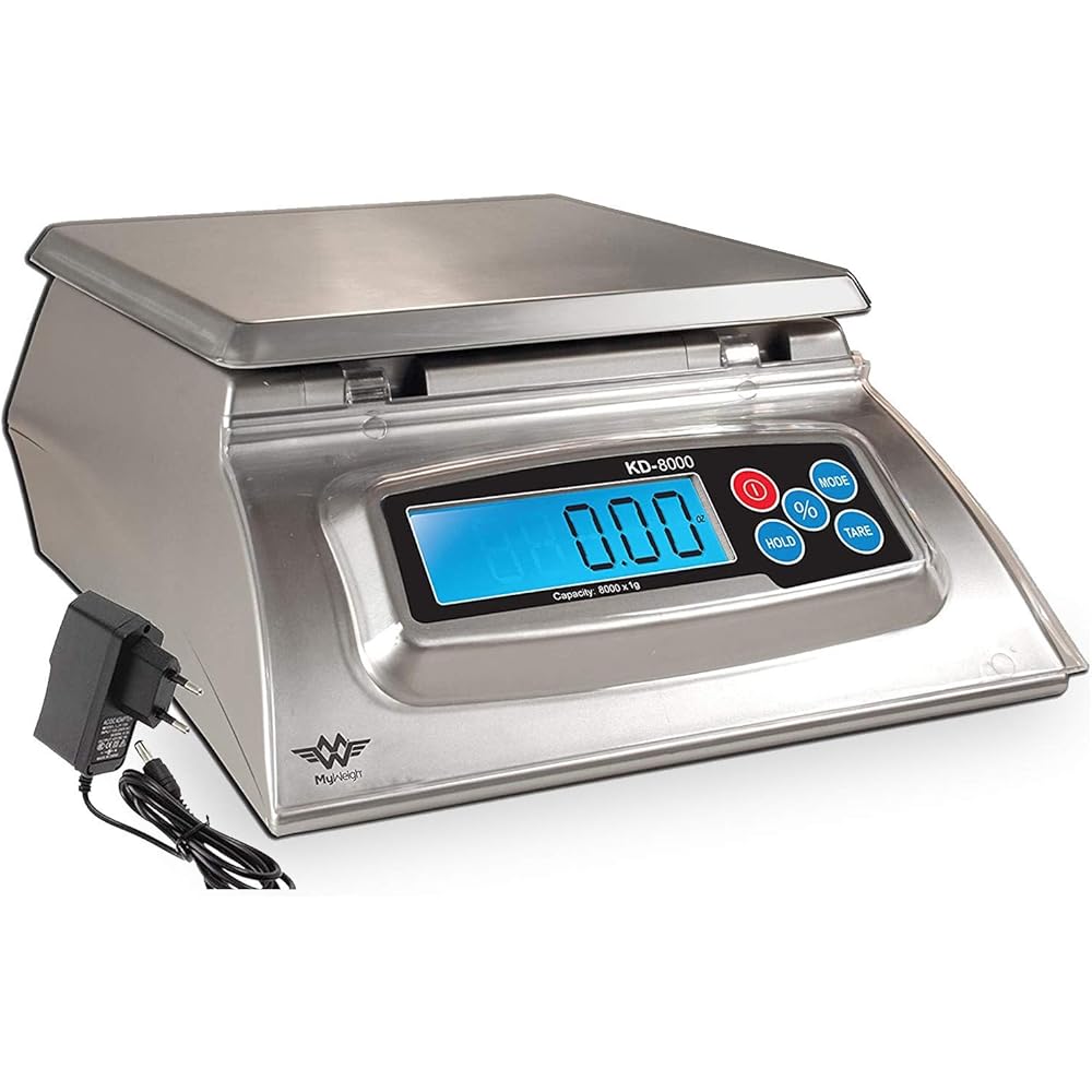 My Weigh Balance de cuisine KD8000 avec pourcentages, EU Adaptor : Cuisine et Maison