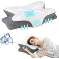 HBYGE Oreiller cervical pour soulager les douleurs cervicales, oreiller ergonomique pour dormir confortablement, oreiller orthopédique en mousse à mémoire de forme pour dormeurs sur le dos et le : Cuisine et Maison