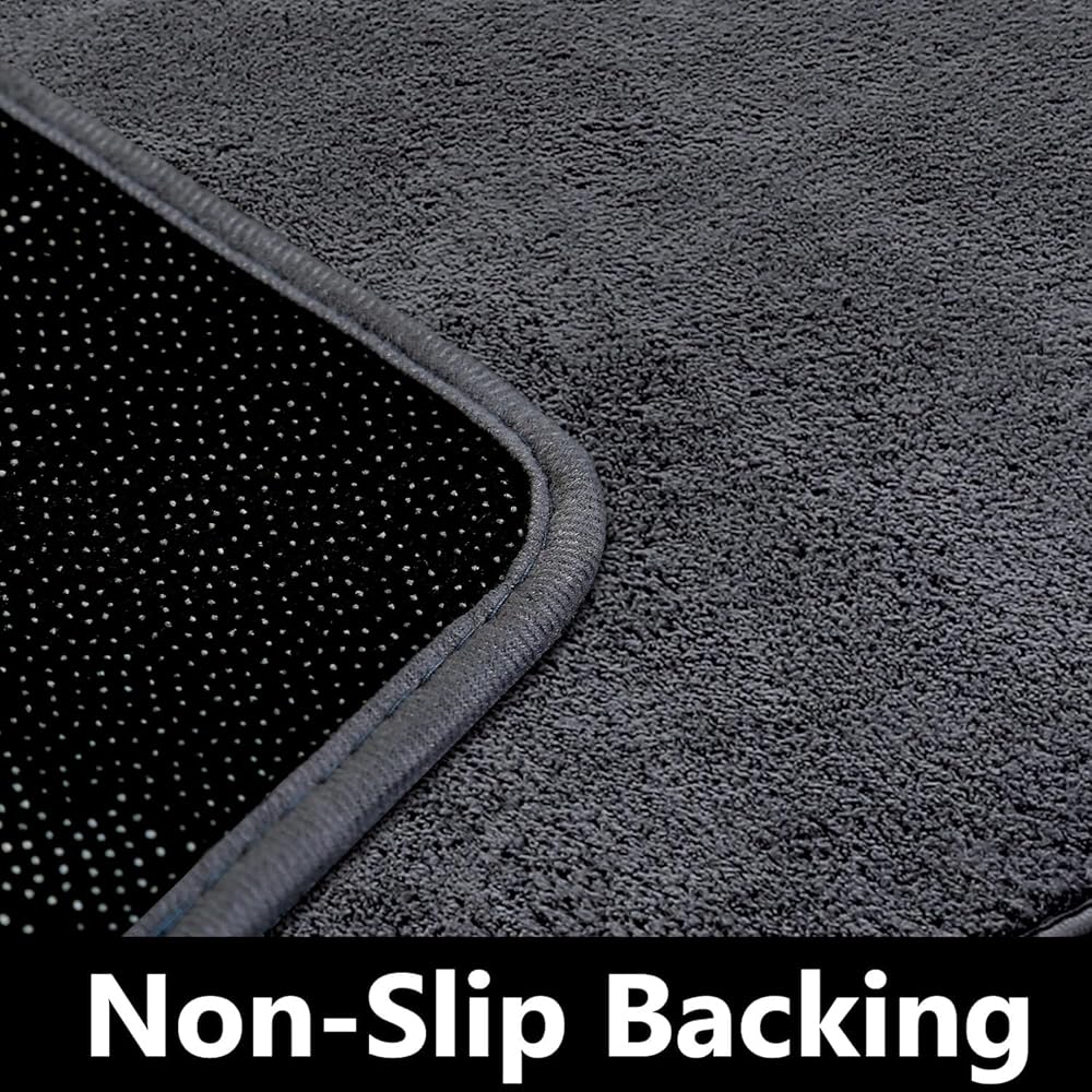 RTBQJ-AT Tapis en microfibre moelleuse et lavable pour salon et chambre à coucher - Gris uni - Taille XL - 200 x 300 cm : Cuisine et Maison