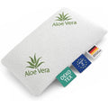 hERZtal Oreiller en mousse à mémoire de forme Aloe Vera, housse lavable avec extrait d'aloe vera, ergonomique, pour la tête et le cou, blanc : Cuisine et Maison
