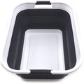 SAMMART 42 Litre Panier à linge pliable en plastique - Conteneur de rangement/organisateur pliable - Bac de lavage portable - Panier/panier peu encombrant : Cuisine et Maison
