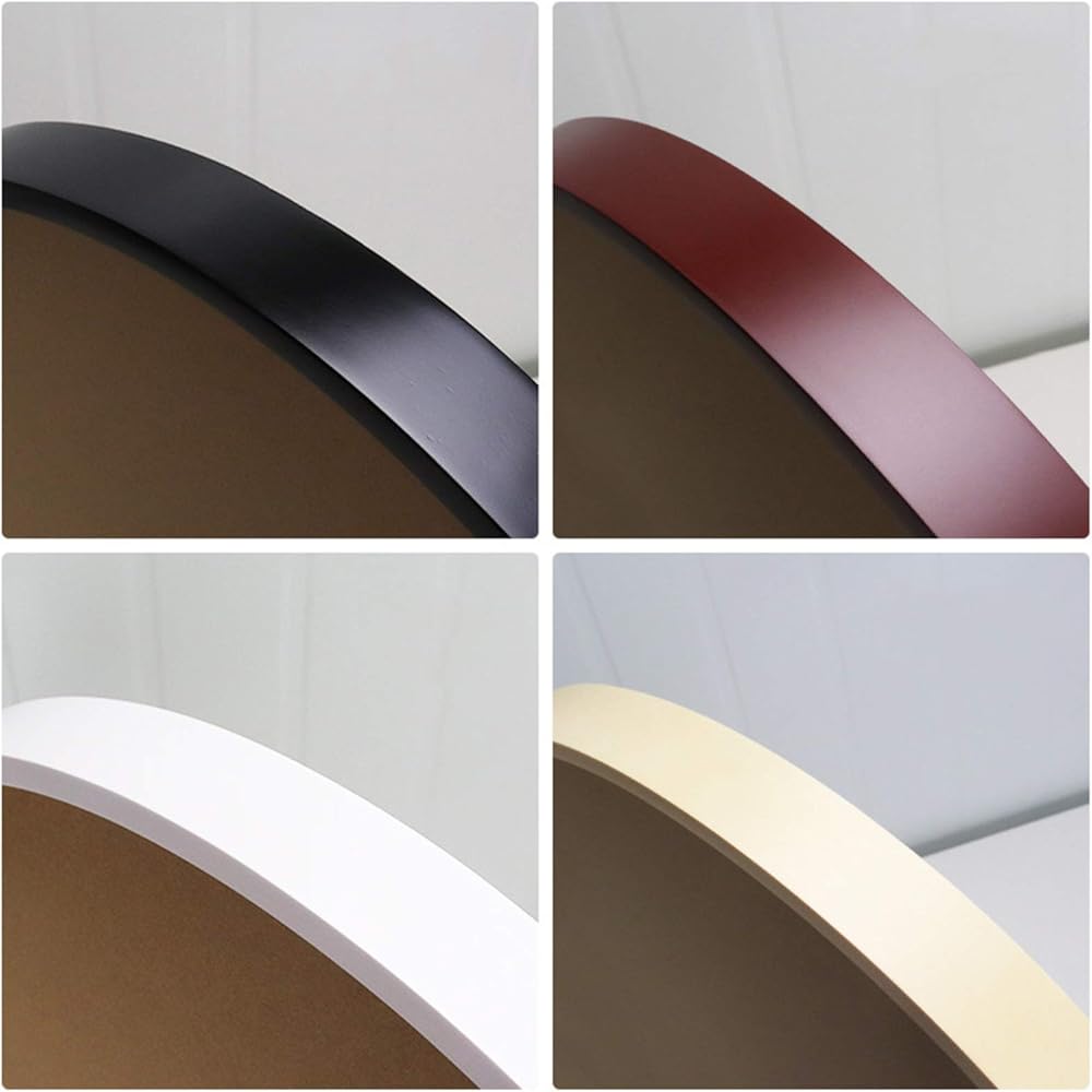 DMCE Rond Bois Massif Élégance Cadre Photo,Décor Fenêtre Perspex Chic Cadres Photo,pour Mur Mountable-C Diamètre 40cm : Cuisine et Maison