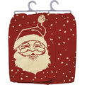 Primitives by Kathy Torchon à vaisselle en coton Serviette Essuie Main Motif visage de Père Noël 28 x 71 cm : Cuisine et Maison