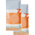 KAF Home Lot de 2 torchons de cuisine surdimensionnés 50,8 x 76,2 cm, 100 % coton, fabriqués aux États-Unis à partir de matériaux importés, conçus, imprimés numériquement et découpés aux États-Unis : Cuisine et Maison