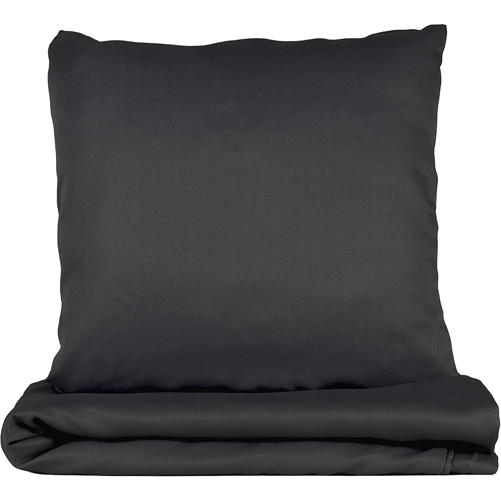 Gerald Wittmann 2 Sets - Housse de Couette 1 Personne 2X 140x200 cm + 2X 65x65 cm, Microfibre, Antracite : Cuisine et Maison