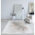 Mia's Teppiche Cielo Tapis Moderne Dense à Poils Courts, Salon, Chambre à Coucher, Brillant élégant, Fibre Brillante, Effet très Profond, Plume, Grey, 120 x 170 cm : Cuisine et Maison