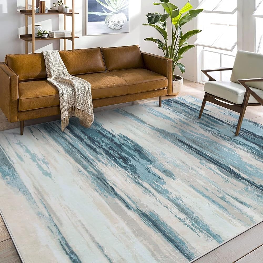 Cinknots Tapis Salon Tapis Chambre Tapis de Salon Tapis Abstraits Modernes Tapis antidérapant pour Salon (Gris10, 200 x 300 cm) : Cuisine et Maison