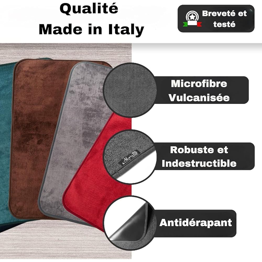 Aladino il tappeto Magico® - L'Original Tapis d'Entrée Extérieur et Intérieur, Tapis Antidérapant et Lavable en Machine, Tapis Ultra Absorbant, Tapis de Bain,Paillasson Maison et Cuisine,Made In Italy : Cuisine et Maison