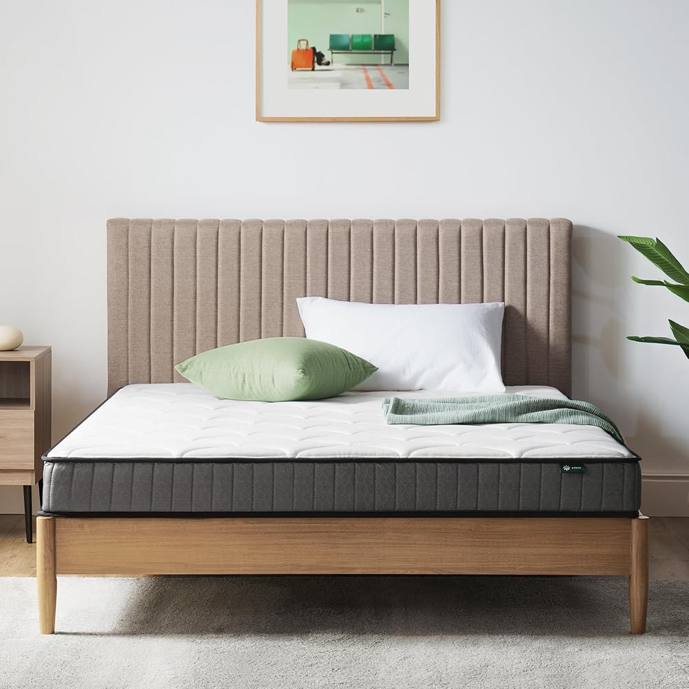 Zinus - Matelas 140x190 - Hauteur 15 cm - Matelas Hybride en Mousse à Mémoire de Forme - Durable et Respirant - Durable et doux pour la peau | Matelas pour lit adulte et enfant - Couchage Indépendant : Cuisine et Maison