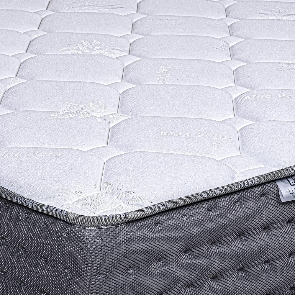 Luxury Literie | Matelas Zen 140 x 190| Mousse A Mémoire De Forme Adaptabilité Optimale | Système Mousse HR | 10 Zones De Confort | 20 cm (+/- 2cm) | Toutes Les Dimensions : Cuisine et Maison