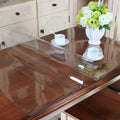 Magilona Homen Nappe en PVC transparente étanche et protectrice pour table/bureau Protège-table Rectangle Taille sur mesure, Bois dense PVC, transparent, 39.4x78.8 Inch (100x200 cm) : Cuisine et Maison