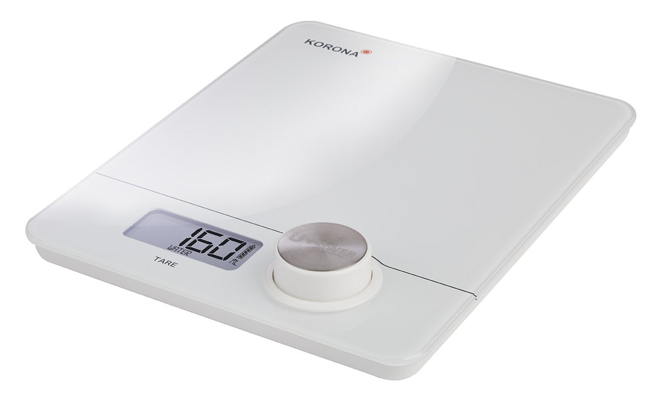 Balance de cuisine Korona Pia 76160 I Sans piles | écologique I Charge maximale : 5 kg I Blanc : Cuisine et Maison
