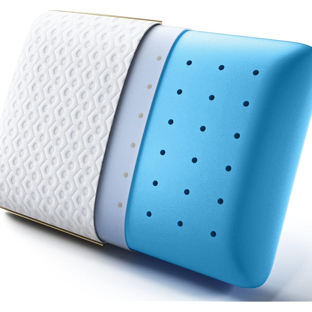 BedStory Oreiller en Mousse à mémoire de Forme – Oreiller en Gel rafraîchissant pour Dormir – Oreiller Doux de Soutien à fermeté Moyenne pour Les Personnes Dormant sur Le côté, Le Ventre et Le Dos – : Cuisine et Maison
