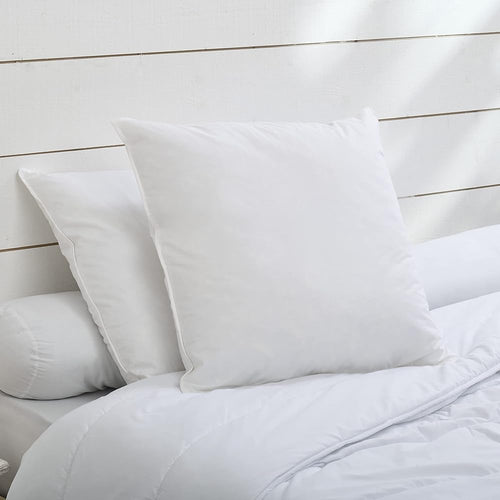 Bleu Câlin Lot de 2 Oreillers Carrés Mémoire de Forme, Barrettes mousse à mémoire de forme et fibre polyester, 60 x 60 cm, Blanc : Bébé et Puériculture