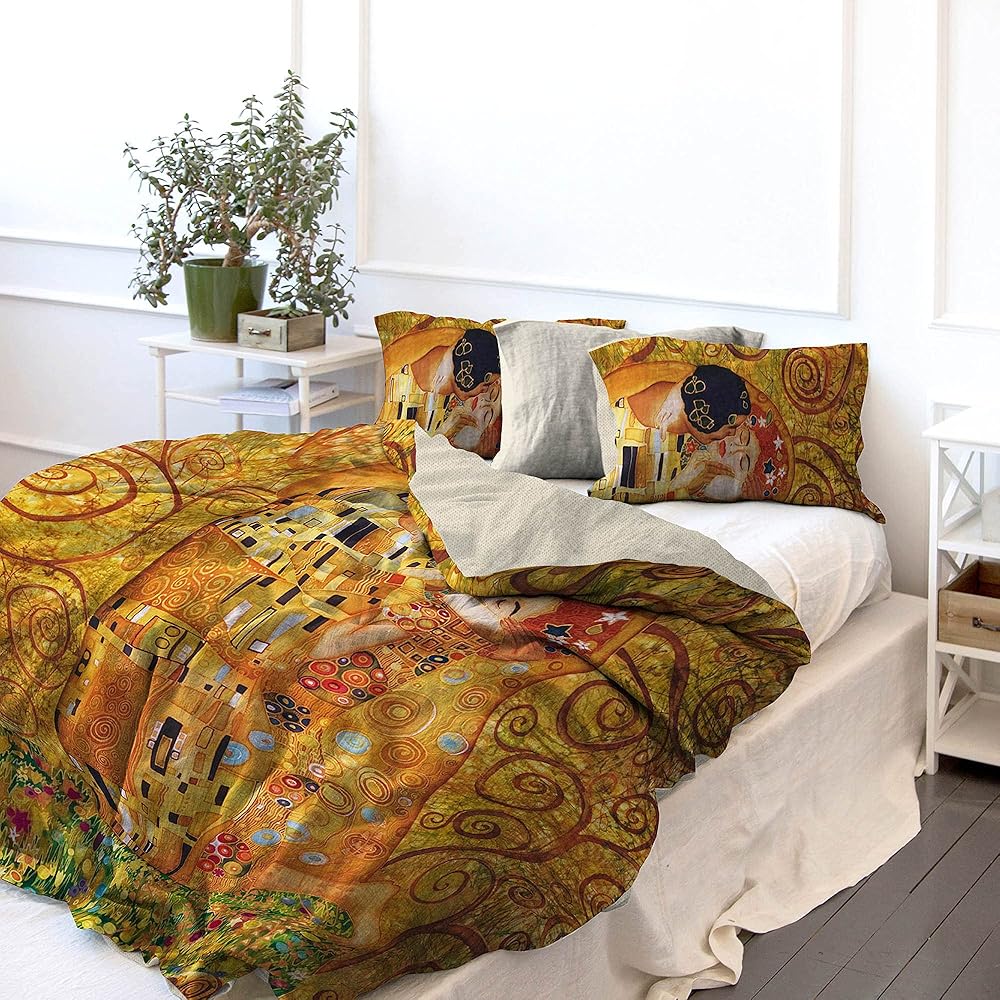 Parure de lit 2 personnes 250x200x1 cm Multicolore (Sd04) : Cuisine et Maison