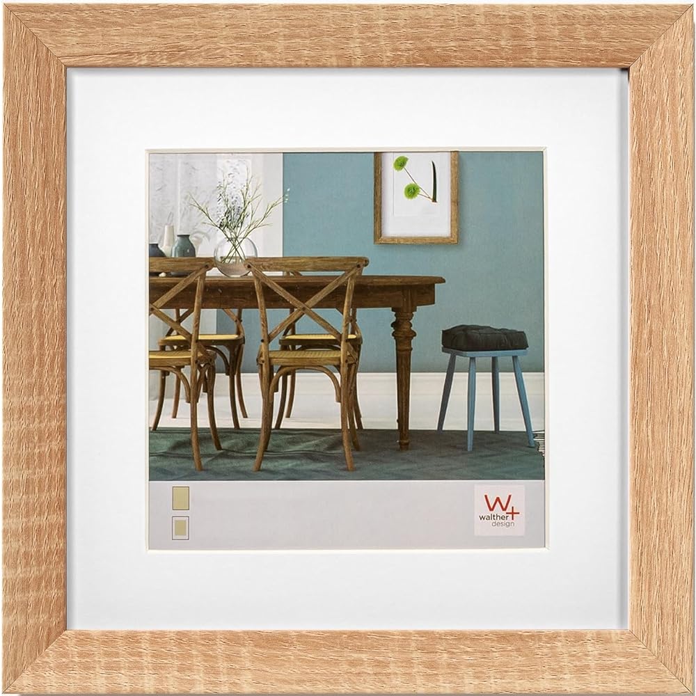 walther design Walther Cadre photo design chêne clair 30 x 30 cm : Cuisine et Maison