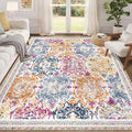 Enyhom Tapis de couloir, extra long, antidérapant, lavable en machine, pour salon, entrée, buanderie (coloré, 160 x 230 cm) : Cuisine et Maison