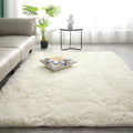 VanderHOME Tapis Pure Color Tie-Dye, sans Perte ni décoloration, Tapis Doux et Moelleux pour Chambre et Salon Blanc Pur 160x230cm : Cuisine et Maison