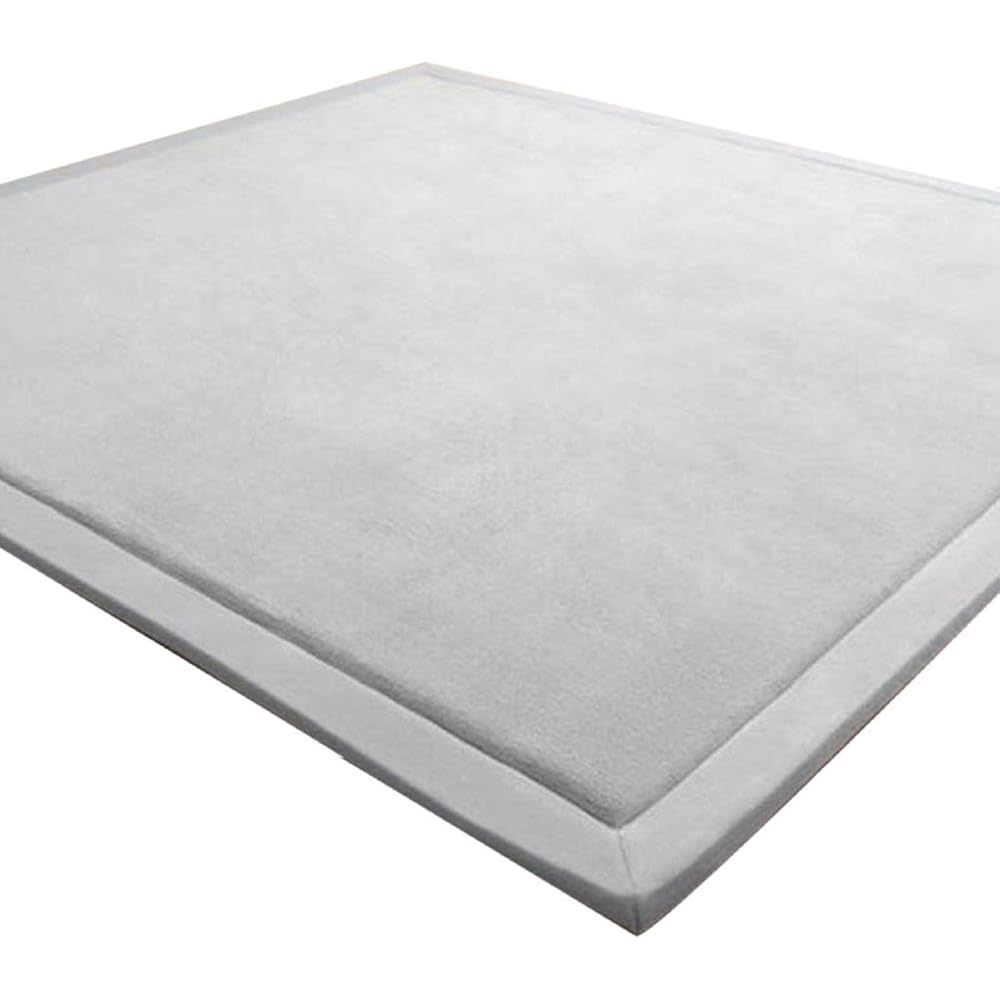 LEHOUR Les Enfants Plein de Velours épaississement de Couverture des Tapis Tapis Enfants antidérapante Tatami pour agrandir Jouer Tapis Salon, la Chambre du bébé, Salon (Gris, 150 * 150CM) : Bébé et Puériculture