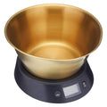 MasterClass - Balance de Cuisine Numérique, Haute Précision avec Fonction Tare et Unité de Mesure, Acier Inoxydable Effet Laiton, Capacité de 5kg : Cuisine et Maison