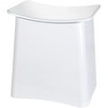 WENKO Tabouret de Salle de Bain Panier à Linge 33L Blanc