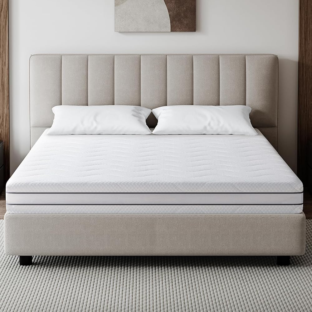 EGO HOME Matelas 140 x 200 cm, 2 en 1, dureté H3 et H4 18 cm de hauteur, matelas en mousse à froid de qualité supérieure en gel à mémoire de forme, 7 zones, ergonomique et respirant, certifié Öko-Tex : Cuisine et Maison