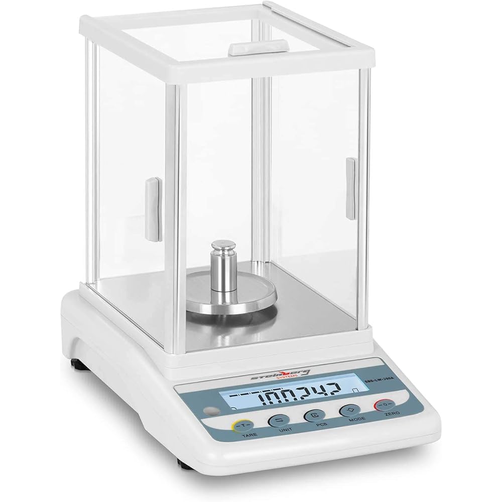 Steinberg Systems - SBS-LW- 300A - Balance de précision - 300 g/0,001 g - LCD - Plaque de pesée en acier inoxydable : Cuisine et Maison