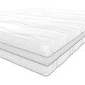 Amazon Basics Matelas 7 zones en mousse à mémoire de forme, Moyenne ferme (H3), 140 x 200 x 20 cm, Blanc : Cuisine et Maison