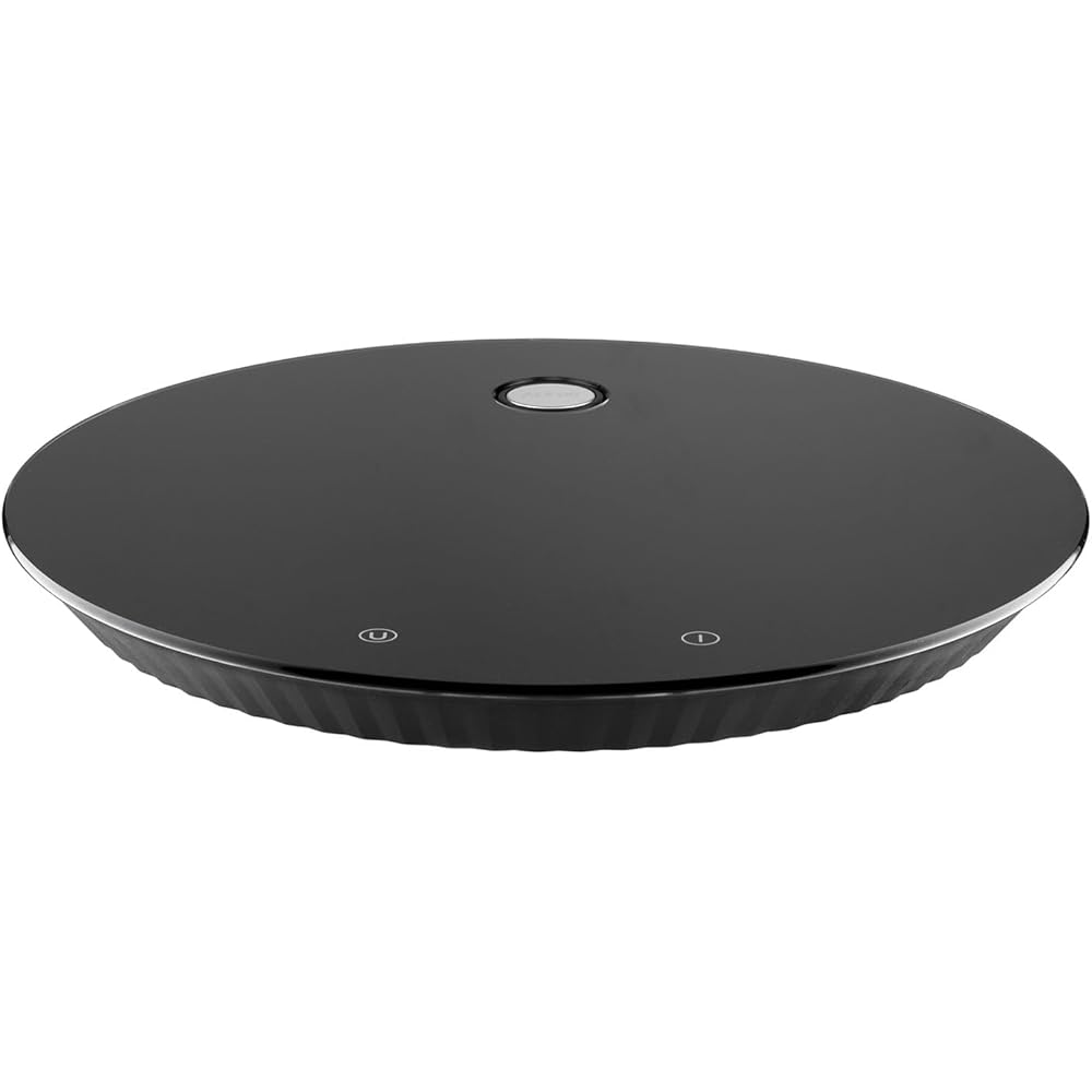 Alessi Plissé MDL16 B - Balance de Cuisine Digitale Design, Suspendable avec un Support Mural, en Résine Themoplastique et Verre Trempé, Batterie Rechargeable, Noir : Cuisine et Maison