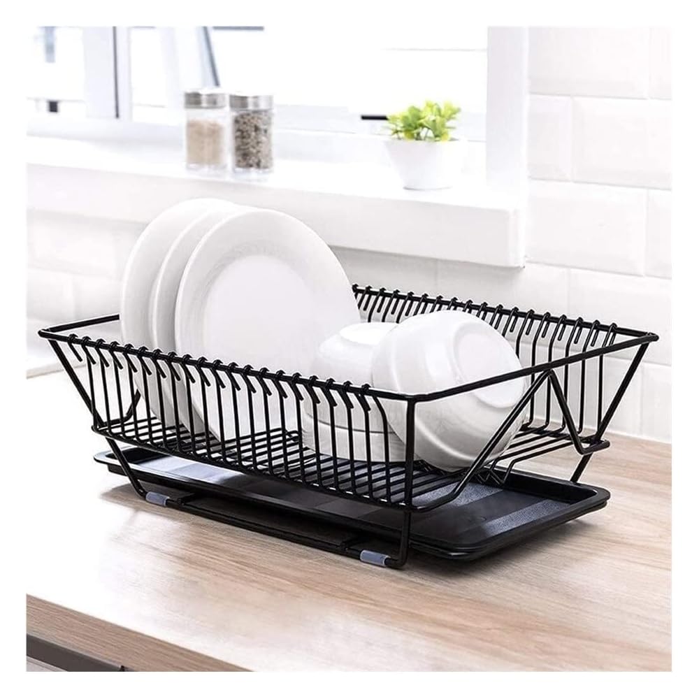 BOGAZY Égouttoir Egouttoir Égouttoir À Vaisselle Égouttoir À Vaisselle Égouttoir À Vaisselle avec Égouttoir Porte-ustensiles pour La Cuisine Égouttoir à Vaisselle(Black) : Cuisine et Maison