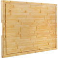 Utoplike Planche à découper extra large de 76.2 x 50.7 x 2.5 cm, planches à découper en bois de bambou pour cuisine, planche à découper XL avec rainures pour jus : Cuisine et Maison