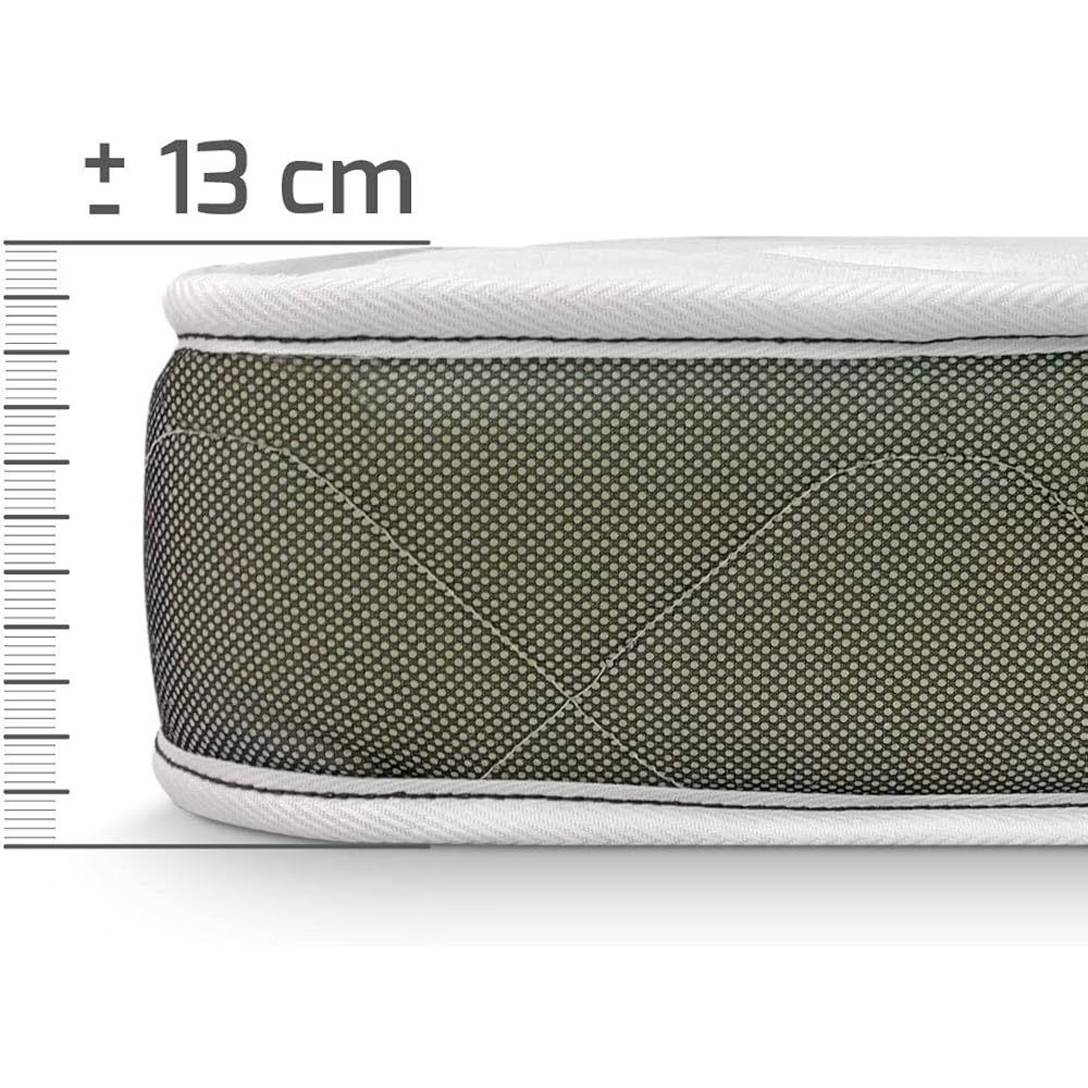 Dreaming Online Matelas réversible Visco Fresh Multicouche (côté Hiver-été), Anti-acariens, antibactérien et hypoallergénique, Hauteur 13cm, Memory Foam, Blanc, 90 x 190 : Cuisine et Maison