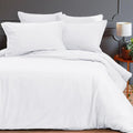 Sensei Maison - Housse de Couette en Coton lavé Biologique ORGANIKA - 240x220 cm - Blanc : Cuisine et Maison