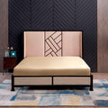 THXSILK Drap-housse en soie - 100 % soie de mûrier - 19 mommes - Avec élastique sur tout le pourtour (160 x 200 + 30 cm, champagne) : Cuisine et Maison