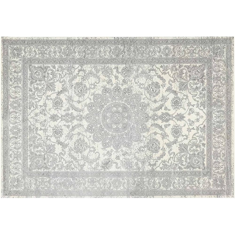 Douceur d'Intérieur, Tapis Rectangle 140 x 200 cm Viscose Tissée Persan : Cuisine et Maison