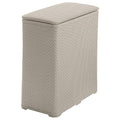 Kiamami Valentina Panier à Linge Sale pour la Salle de Bain en résine thermoplastique Beige 70lt : Cuisine et Maison