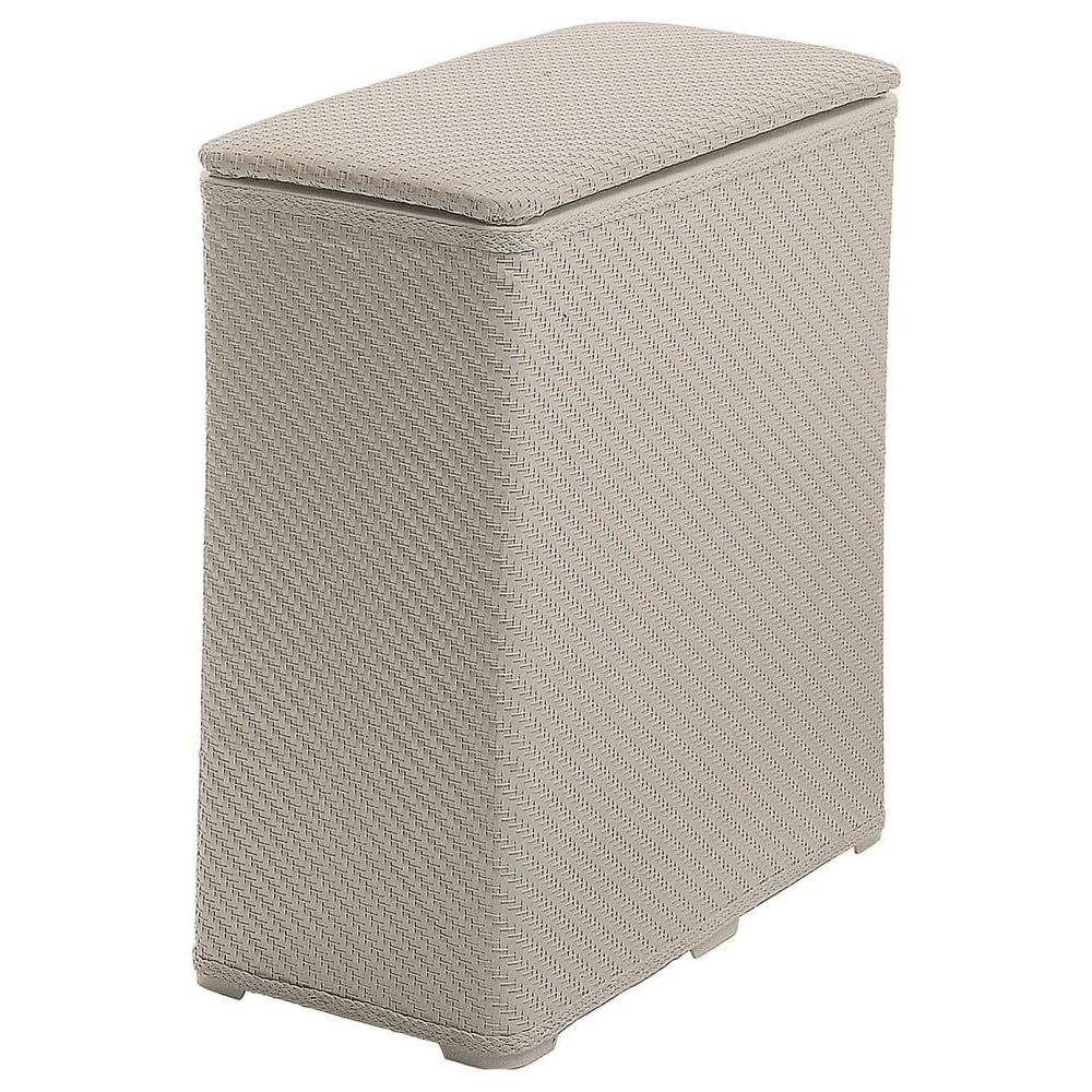 Kiamami Valentina Panier à Linge Sale pour la Salle de Bain en résine thermoplastique Beige 70lt : Cuisine et Maison