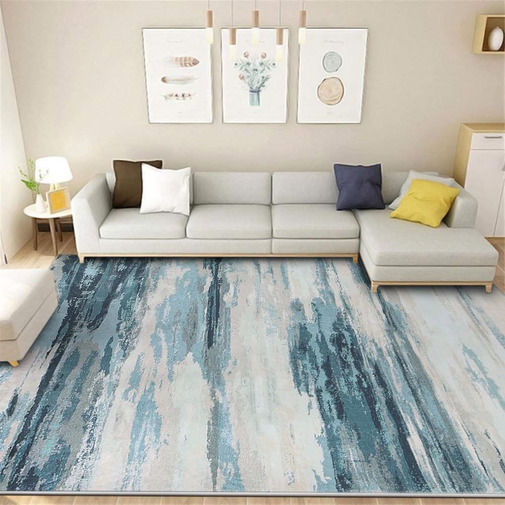 Cinknots Tapis Salon Tapis Chambre Tapis de Salon Tapis Abstraits Modernes Tapis antidérapant pour Salon (Gris10, 200 x 300 cm) : Cuisine et Maison