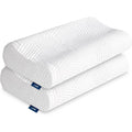 Lot de 2 oreillers en Mousse à mémoire de Forme réglable en Hauteur - Ergonomique - Coussin de Soutien de la Nuque - Amovible et Lavable - Convient pour Le Dos et Le côté : Cuisine et Maison