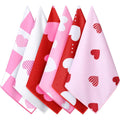 Tiamon Lot de 6 torchons de cuisine de 38,1 x 63,5 cm pour la Saint-Valentin, motif cœur rouge, torchons Sweet Love pour séchage des mains, serviette de salle de bain, torchon pour la Saint-Valentin, : Cuisine et Maison