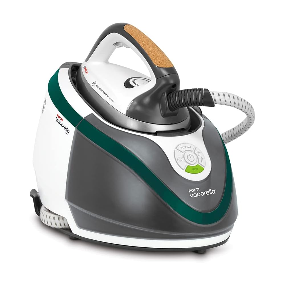 Polti Vaporella Next VN18.65, Fer à Repasser avec Chaudière Haute Pression Max 7.2 Bar, Fonctions Turbo et Eco, Autonomie Illimitée, Réservoir 1.3 L, Pulse Vapeur 450g, Blanc et Vert : Cuisine et Maison