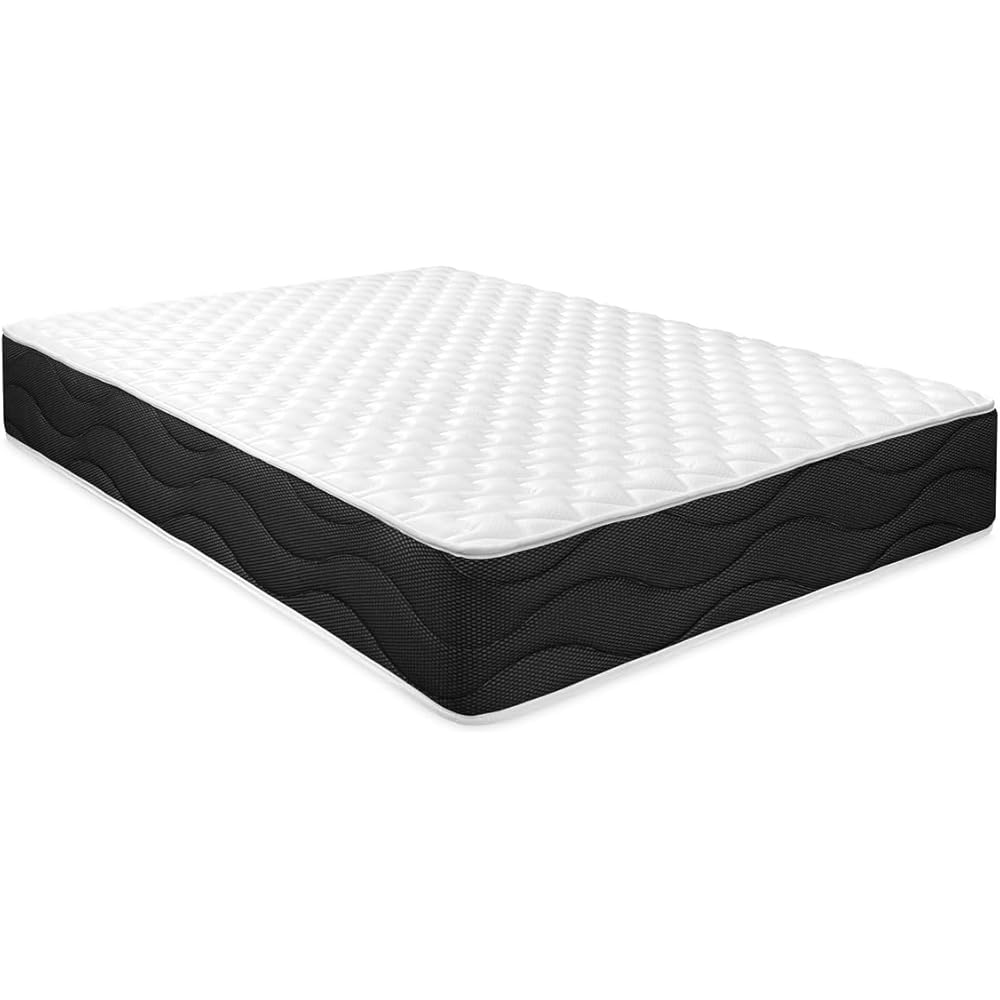 Homey Matelas viscoélastique réversible Sleep Pro (côté Hiver-été) Fermeté-Dureté Moyenne-Haute, épaisseur 25 cm, Memory Foam, Noir/Blanc, 140 x 200 : Cuisine et Maison