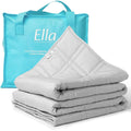 Ella Couverture Lestée Adulte 150x200cm 9kg - Couverture Pondérée Relaxante &amp; Calmante - 7 Couches, Perles de Verre Hypoallergéniques, Couche Externe Coton Doux &amp; Rafraîchissant - Weighted Blanket : Hygiène et Santé