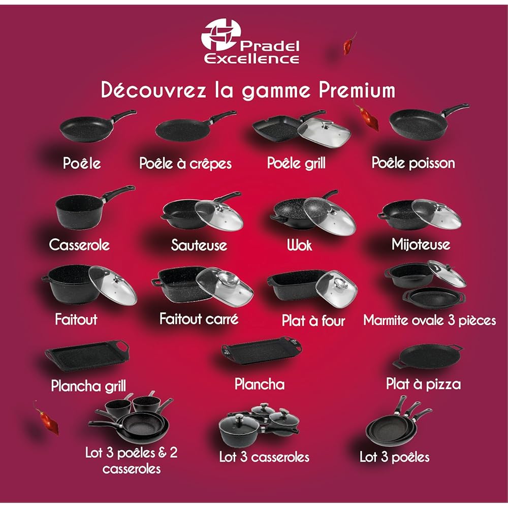 Pradel Excellence - Planche à Découper Bambou 40 x 30 cm - Naturelle et Durable - Surface Large et Résistante - Idéale pour Viande, Légumes, Fromage - Entretien Facile : Cuisine et Maison
