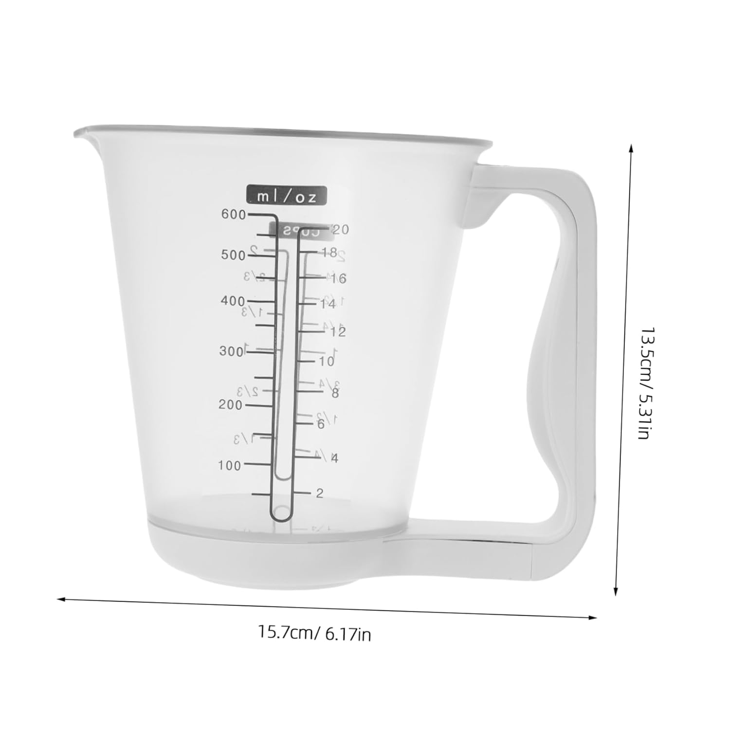 IMIKEYA 4 Pièces Balance à tasse à mesurer électronique verre mesureur numérique affichage LCD verre à mesurer ustensile de cuisine tasse de pesée de cuisine grand verre doseur pp blanche : Cuisine et Maison