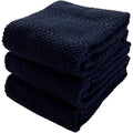 Serafina Home Lot de 3 torchons de cuisine 100 % coton doux pour le nettoyage et le séchage avec boucle texturée absorbante et multifonction pour un usage quotidien : Cuisine et Maison