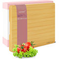 Planche à découper naturelle en bois sans peinture ni vernis – Grand XXL | Bambou | 60 x 40 x 3 cm | Réversible | Planche à découper robuste | Extra large, durable et facile à nettoyer : Cuisine et Maison